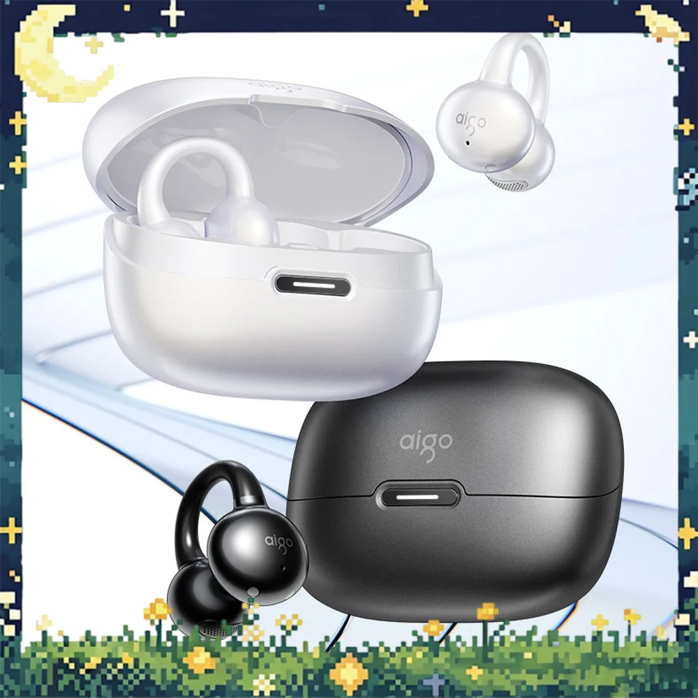 AIGO CA05 Plus Open-Ear Clip-On Wireless Bluetooth Earbuds for Sports Music and Calls For Gifts
