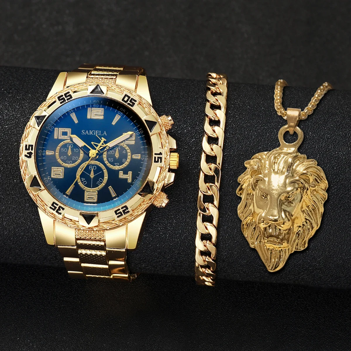 Men's Surprise Mystery Watch Set, 3PCS Gift
