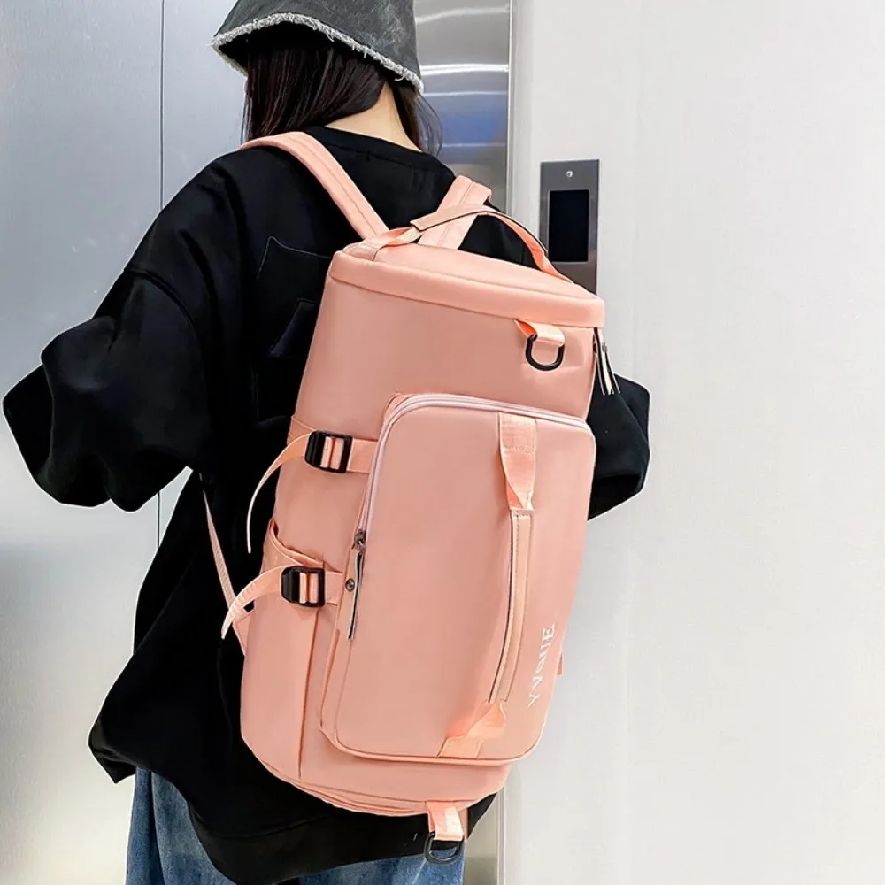 Simple Large Capacity Travel Backpack Lightweight Gym Sports Fitness Bag Waterproof Leisure Duffle Bag Mountaineering