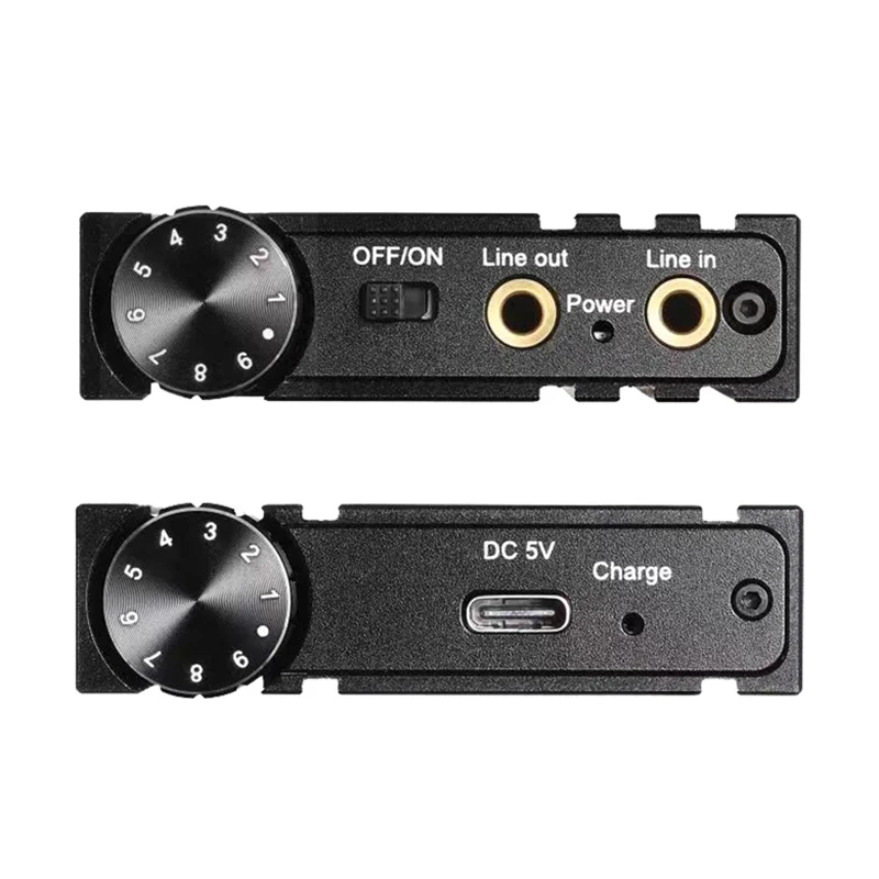 B03B-Headphone Earphone Audio Amplifier Hifi Bass 16-600Ω With BT 5.0 3.5Mm Aux For Phone PC Music Player AMP Volume Control
