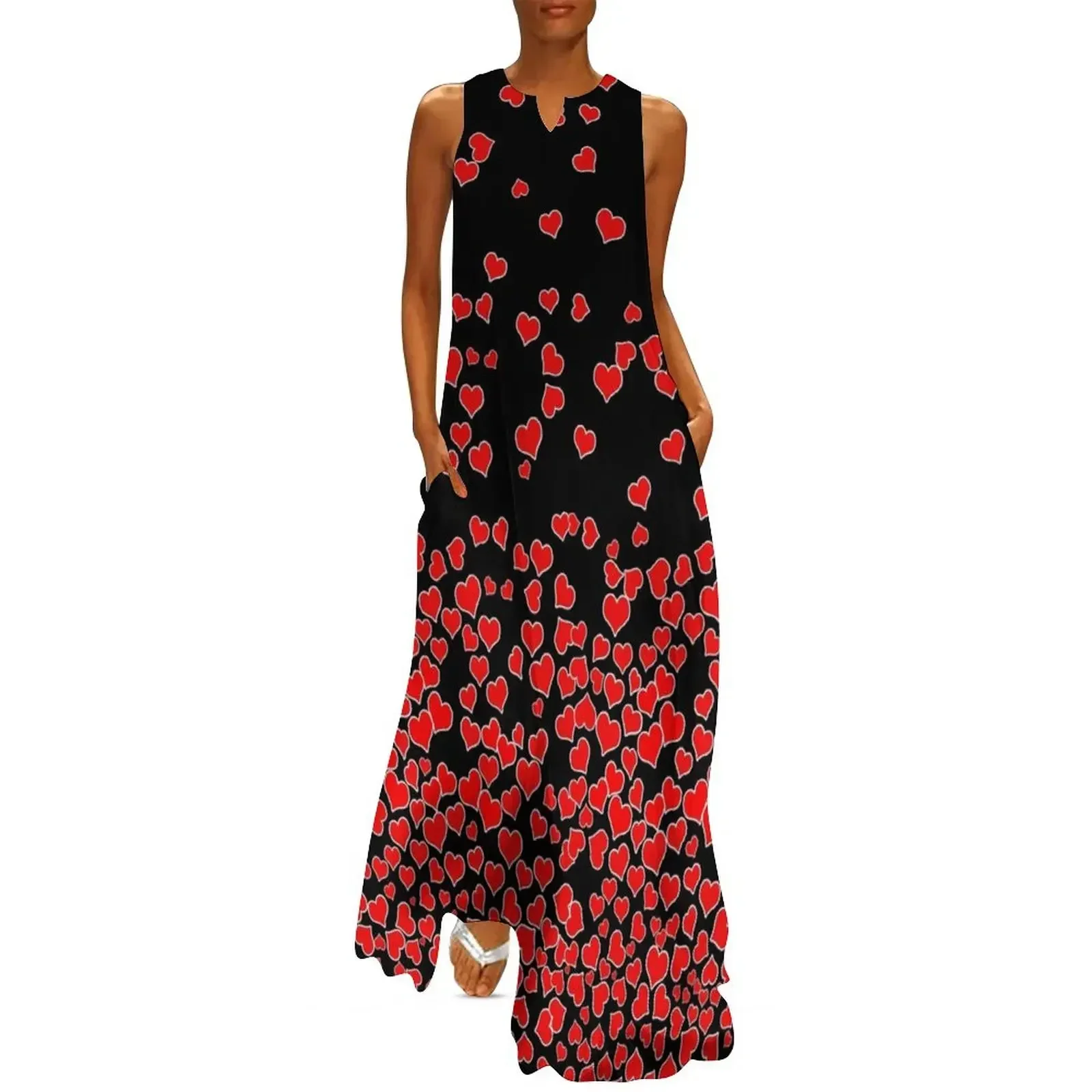 

Falling Hearts Long Dress prom dresses 2025 women's evening dresses summer dresses women 2025 summer womens 2025 Dress