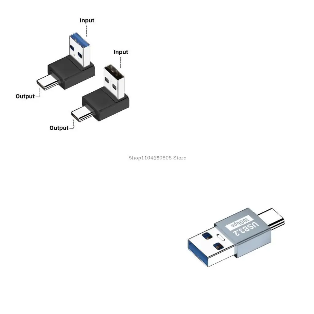 

Type C Adapter USB C Male to USB3.1 male Adapter Lightweight and Durable