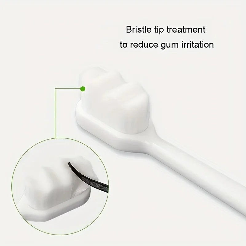 Ultra Fine Soft Bristled Toothbrush Million Nanometer Bristles Gentle Adults Deep Cleaning Portable Travel Oral Care Tool