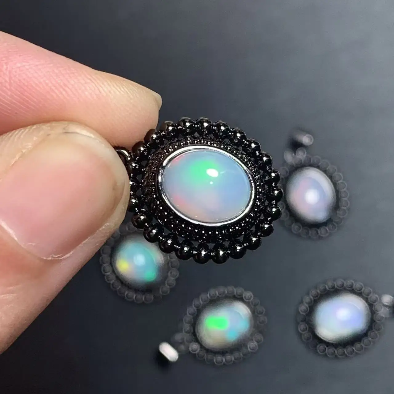 54 *9OVAL Natural Opal Pendant Necklace Fine Jewelry Handmade Stones Wholesale Healing Energy Gift Lucky Jewelry