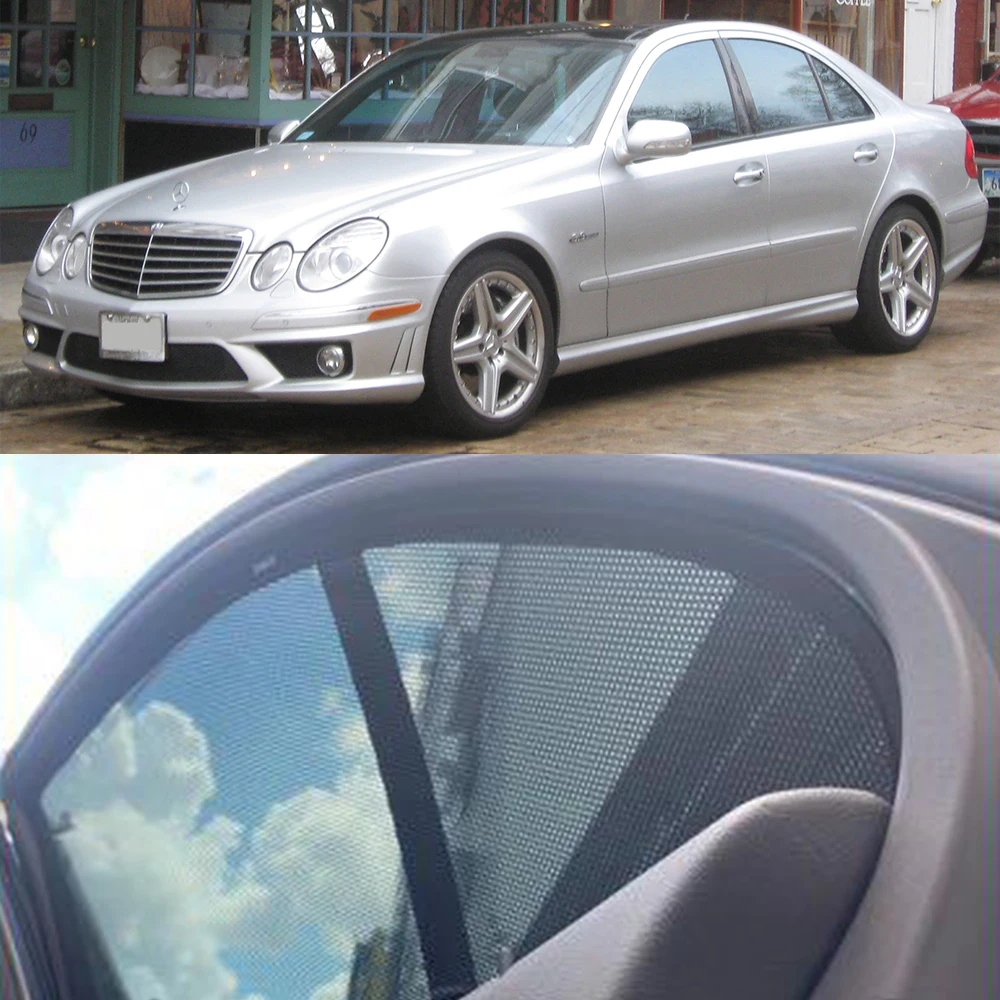 

For Mercedes Benz E Class W211 2002-2009 Magnetic Car Sunshade Front Windshield Curtain Rear Side Baby Window Sun Shade Visor