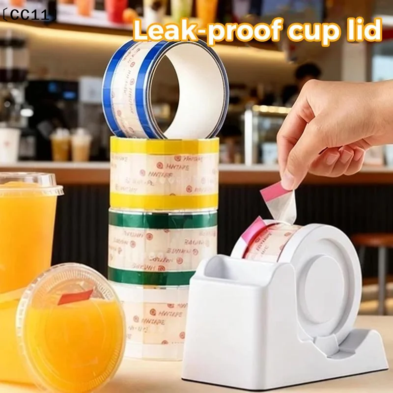 Individual Sticker Seals Bubble Tea Cup Sealing Stickers 360/460 Sheets Per Pack Preventing Spills Ensuring A Tight Seal〔CC11〕