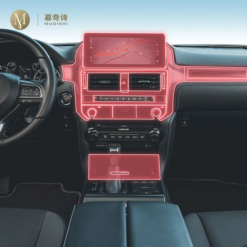 

pre cut Car interior gearbox panel TPU protective film screen anti scratch repair Stickers refit For Lexus GX 22-2024