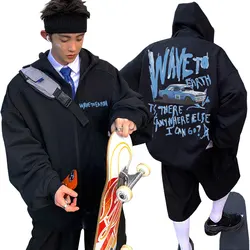 Korean Band Wave To Earth Print Zipper Hoodie Men's Casual Oversized Zip Up Jacket Men Women Hip Hop Fashion Y2k Zip Up Hoodies