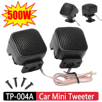 1 Pair TP-004A 500W Car Tweeters Mini Square Audio Speaker High Frequency Car Audio Stereo Speakers 12V DC Universal Loudspeaker