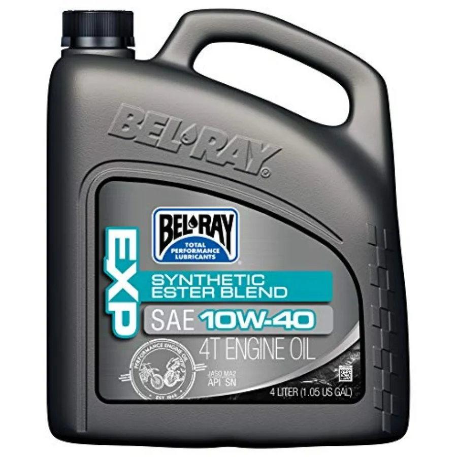 

Моторное масло EXP Synthetic Ester Blend 4T 10W40 4л для высокопроизводительных двигателей, красное, усовершенствованная смазка, длительная защита
