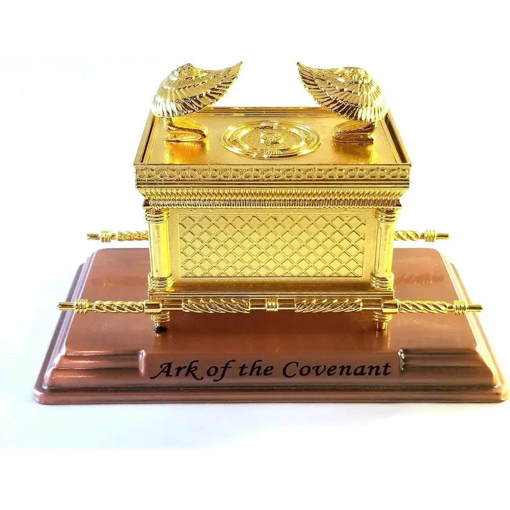 

Реплика Стола Закона (Ковчега) с золотым покрытием (7 x 4,5 x 4 дюйма)