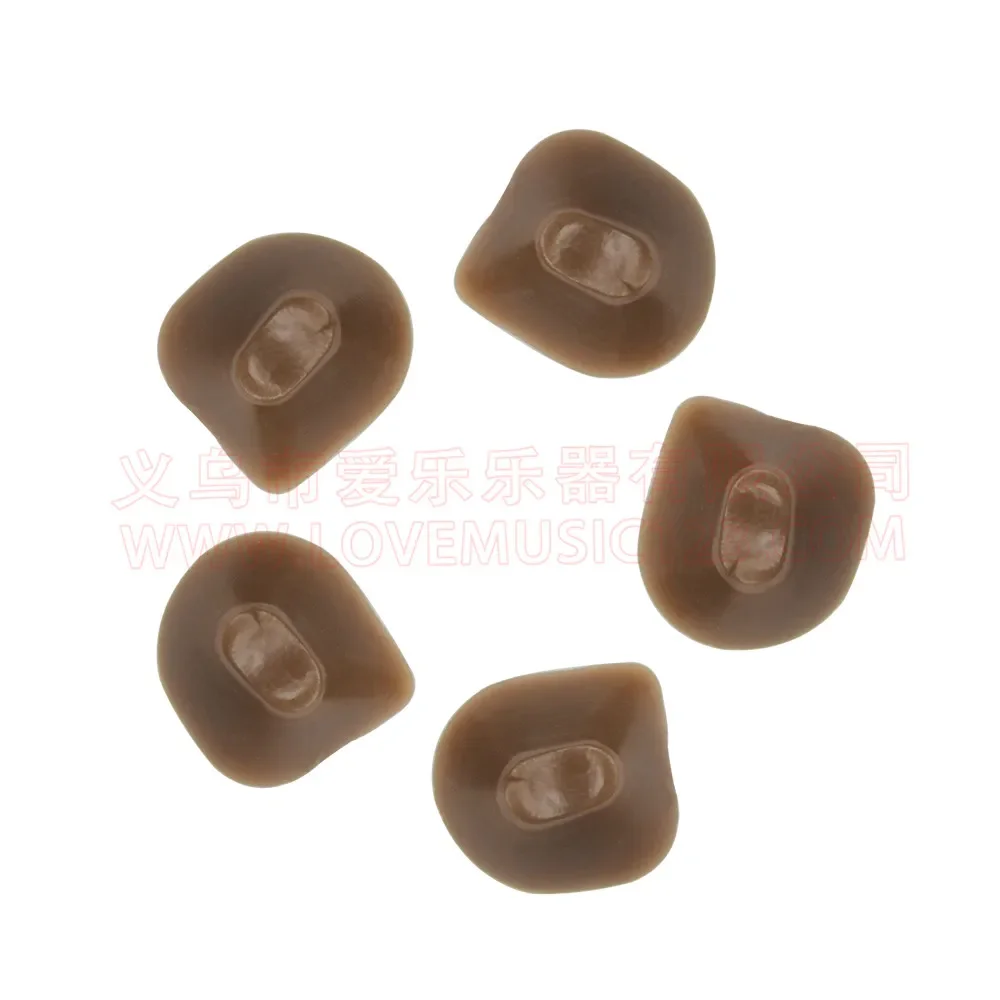 5Pcs Flute Tailpiece Rubber Brick Large And Small Brown Button Pads Flute Repair Tools Woodwind Musical Instrument Accessories