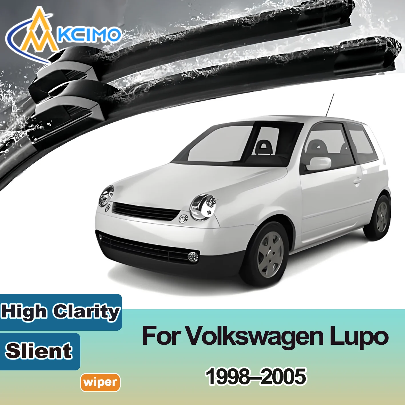 

KCIMO 2PCS New Front Windshield Wiper Blade for Volkswagen Lupo 1998-2005 Front Windshield Auto Wipers Blade Accessories 2005