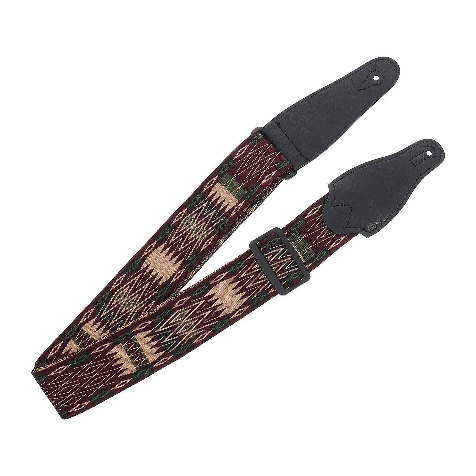 

Folk Guitar Belt Accessory Adjustable Pu Cotton Material Strong Load Bearing Capacity Anti Wear Stretch Resistant