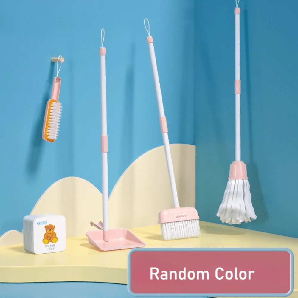 Set di strumenti per la pulizia realistici per bambini: mini mop e forniture per spazzare per ragazzi e ragazze, giochi di finzione, giocattoli per le pulizie, regalo di Natale