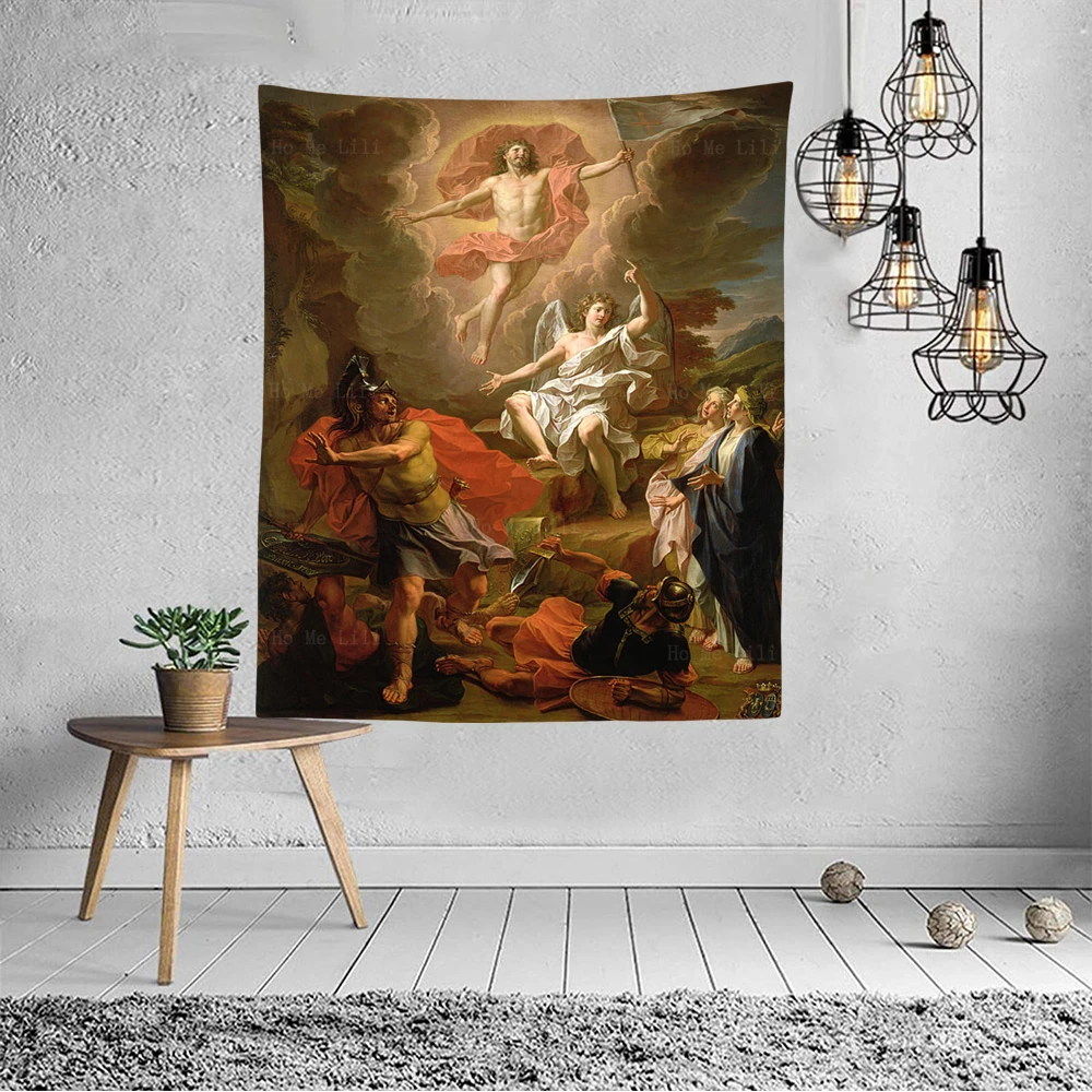 Christ Ascended To Heaven Parable Of The Big Dinner All Saints Orthodox Jesus Resurrection Tapestry By Ho Me Lili Wall Decor