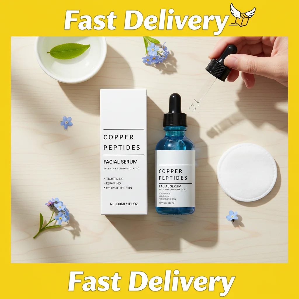 1/2/3PCS Copper Titanium Essence Hyaluronic Acid Serum For Sensitive Dry Moisturizing Brightening Soothing Face Skin Care Essenc