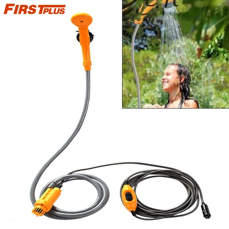 

Car Washer 12V DC Car Automobile Shower Washer Set 4x4 SUV Electric Pump Outdoor Camping Tools Car Care Cleaning Sprayer Gun