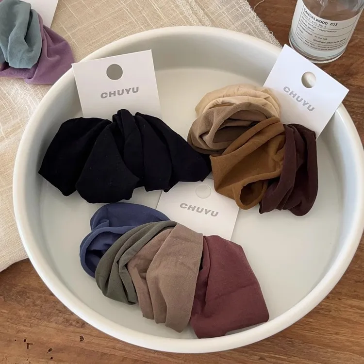 

Мягкая и высокая эластичная лента для волос с широким краем, бесшовная веревка для волос, базовая резинка для хвоста на голову