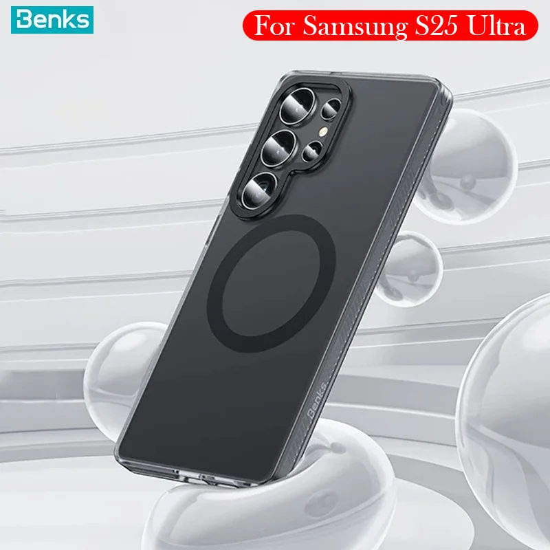 

Оригинальный магнитный чехол Benks для Samsung Galaxy S25, ультра матовая задняя крышка