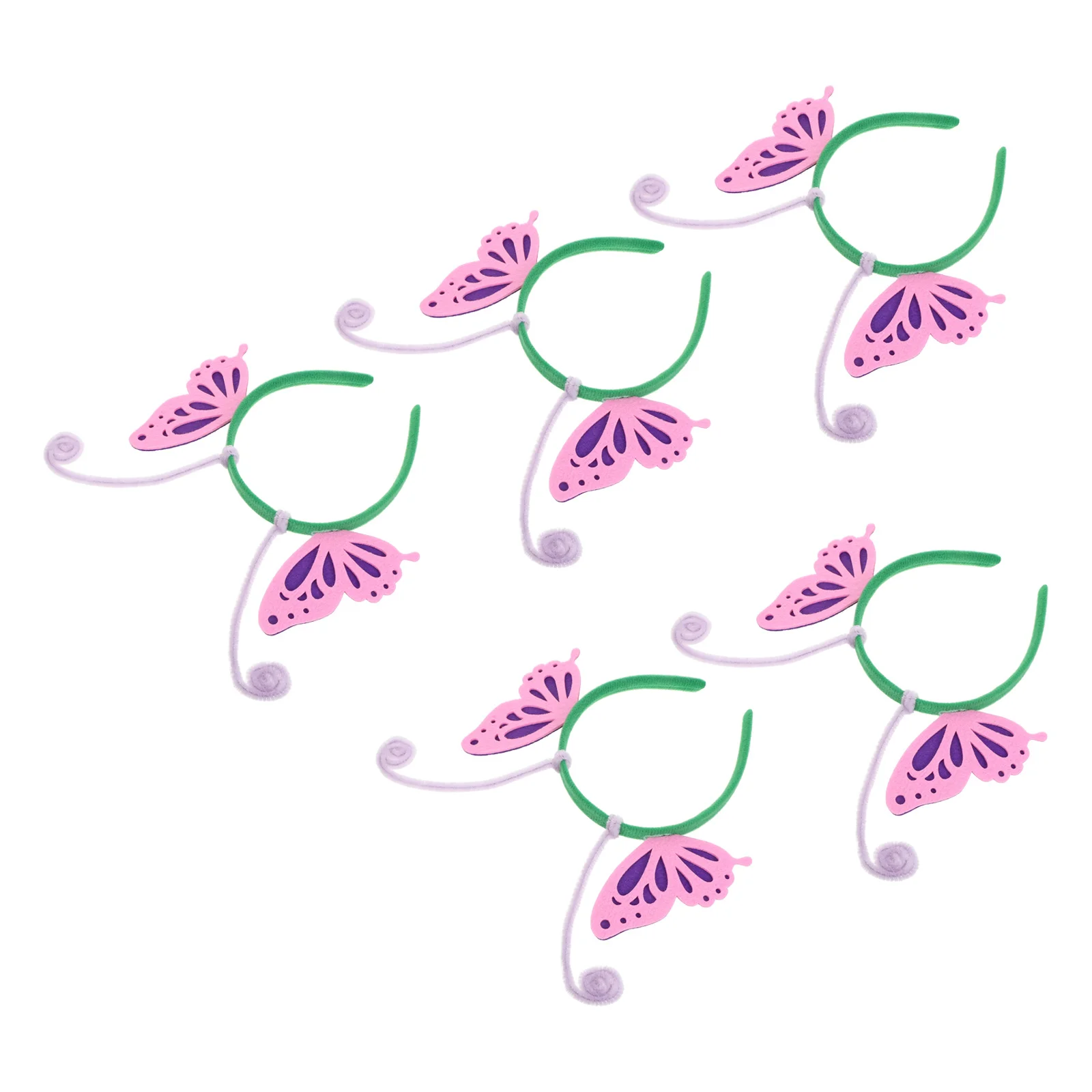 

5 шт., повязки на голову с антенной-бабочкой, декор для вечеринки с насекомыми, костюм, аксессуары для волос, праздничная одежда, реквизит для косплея на день рождения, Рождество