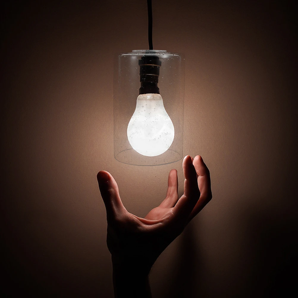 

2Pcs Glass Lampshade Cylinder Bubble Shape Pendant Lamp Shades Modern Simple Design for Living Room Bedroom Bar Decor