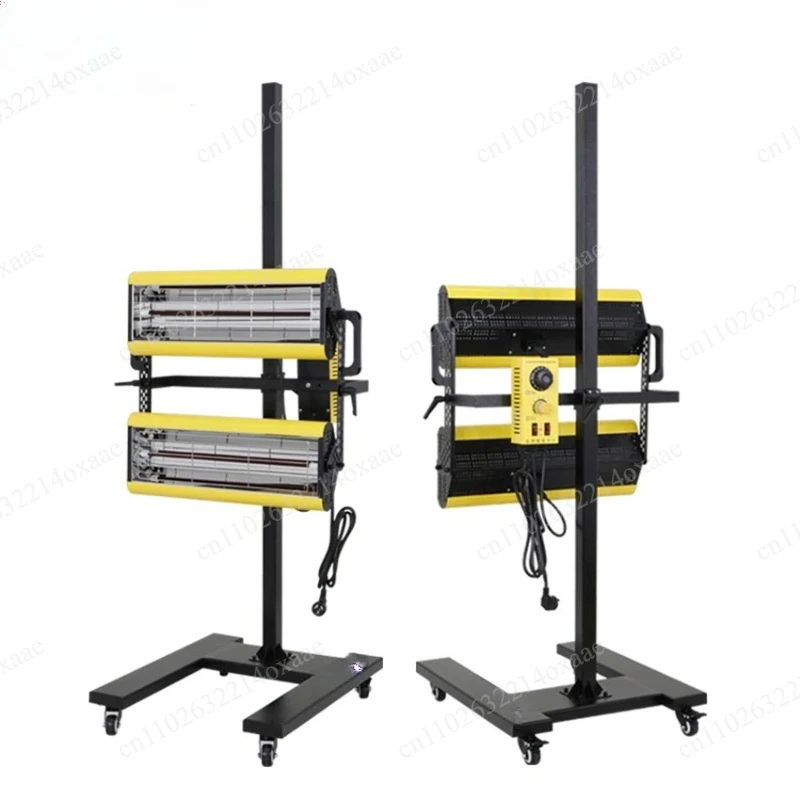 2600W Shortwave Infrared Paint Dryer, Temperature Control Timer Heating Lamp for Car Body Repair, 110V 220V