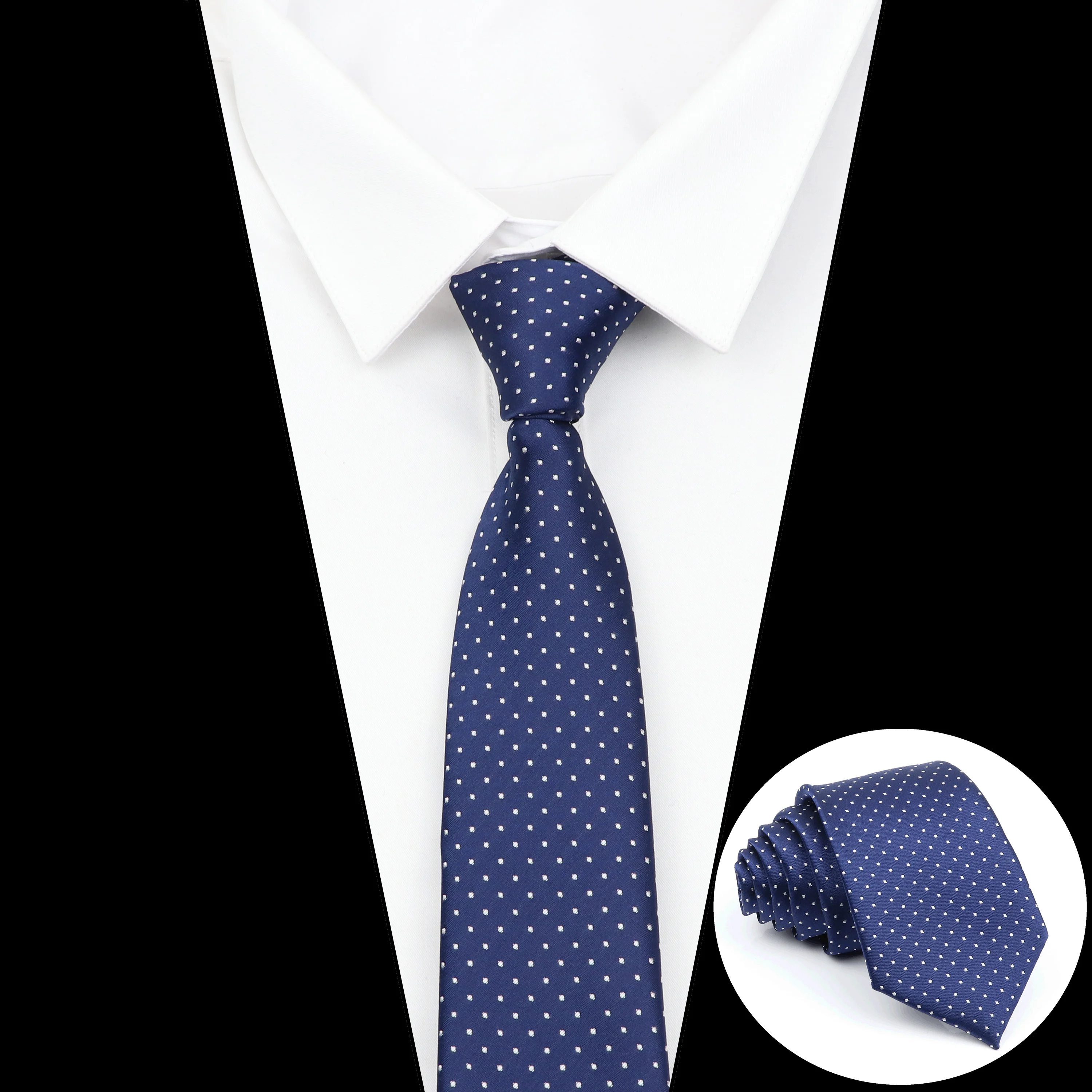 Classic Men\'s Dot Tie Fashion Neckties Jacquard Woven Dots Business Wedding Accessories Daily Wear Cravat Party Gifts For Man
