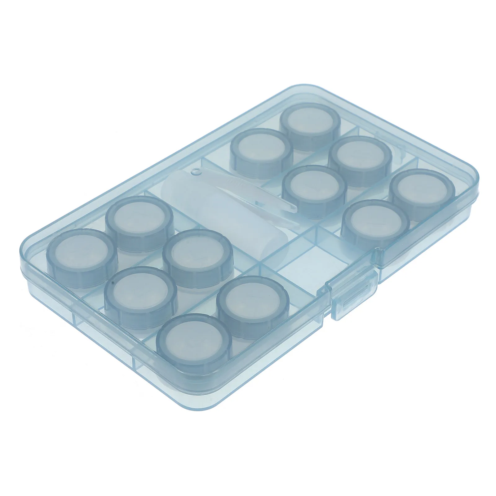 1Set Small Contact Lens Holder Portable Leakproof Lens Case Travel Makeup Organizer Storage Container