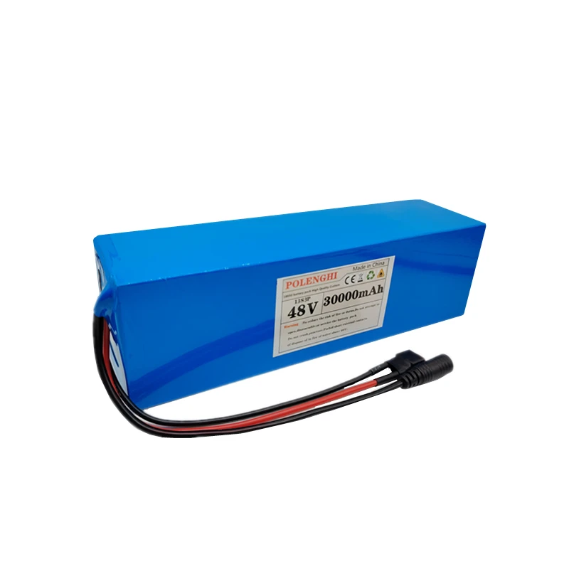 48V 30Ah 13S3P XT60/T 18650 lithium-ion battery pack with BMS, suitable for electric bicycle and scooter batteries+54.6V charger