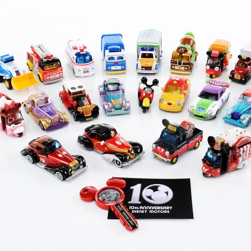 Takara Tomy Tomica Disney Motors Works Classic Mickey Mouse Minnie Mouse Donald Duck Rapunzel Mini Metal Car Model Children Toys