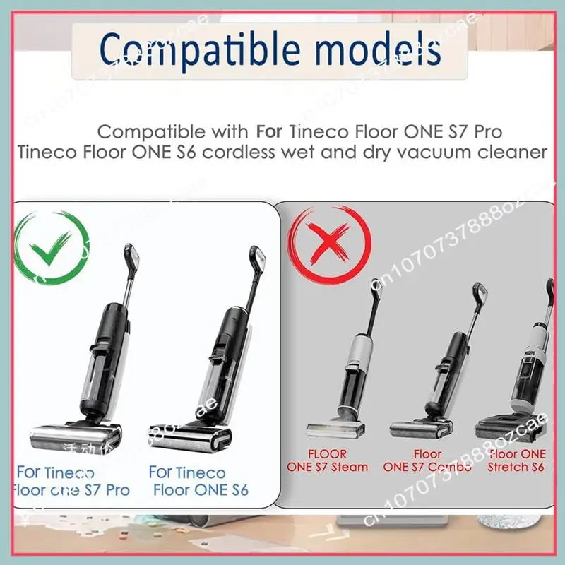 A26P For Tineco Floor One S7 Pro/Floor One S6 Brush Filters Wet/Dry All-In-One Vacuum Cleaner Replacement Parts