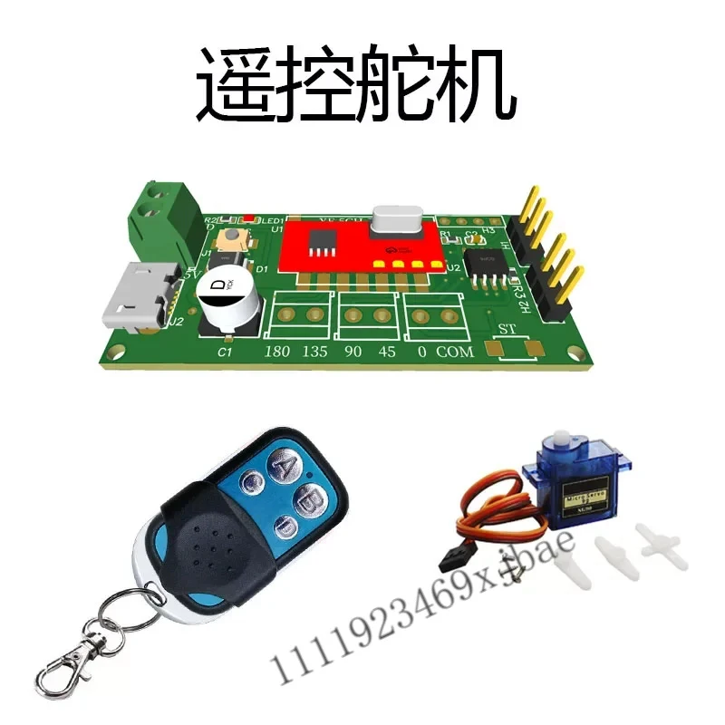 RF 433MHz Servo Control Board, Wireless Multi-Angle Remote Control Driver for SG90 Servo DIY Projects