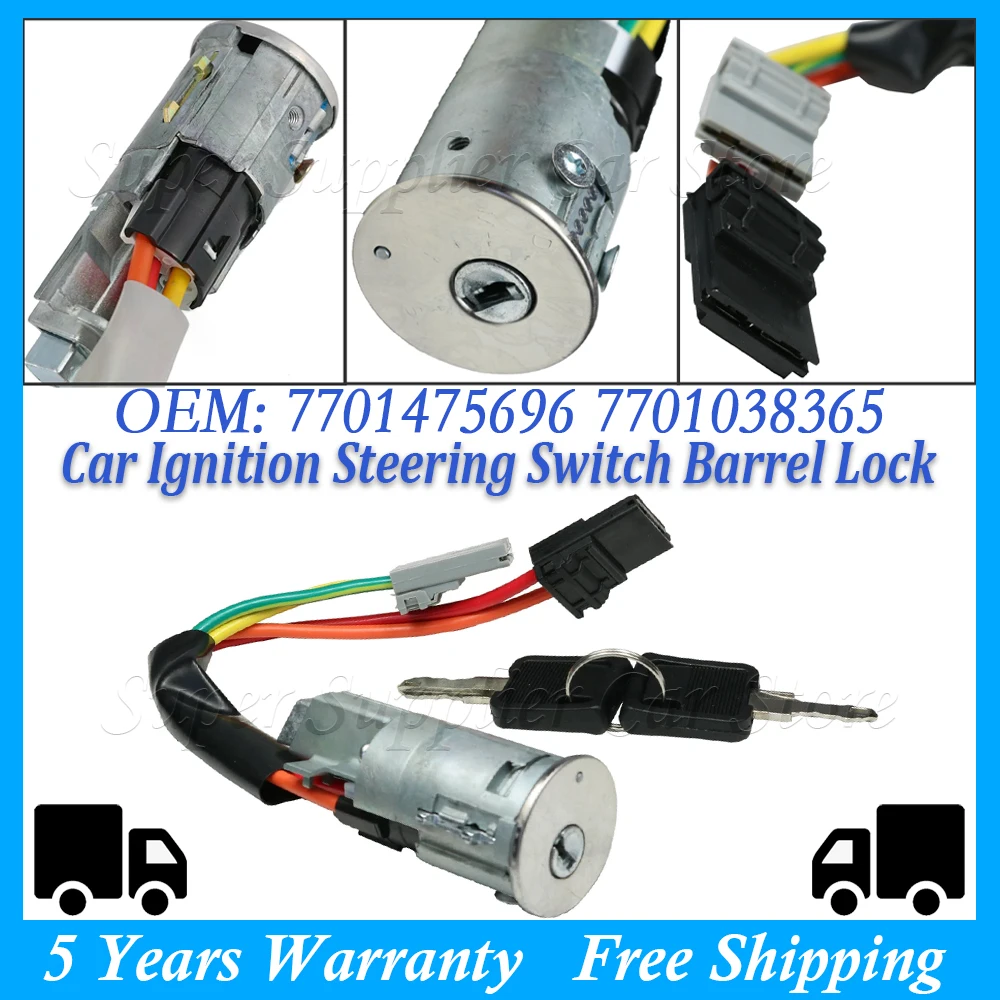 

Ignition Steer Switch Barrel Lock For Renault Trafic For Nissan Primastar 2001-2014 7701203147 7700765533 7701475696 7701038365