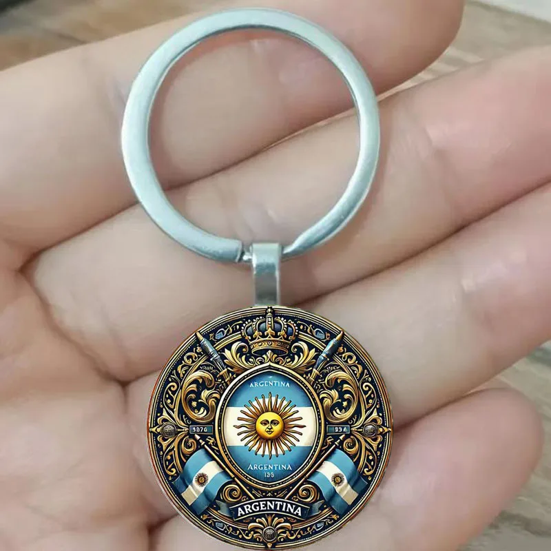 الأرجنتين الرجعية اسبانيا وشعار الشمس المفاتيح هدية مثالية للتراث الأرجنتيني #1