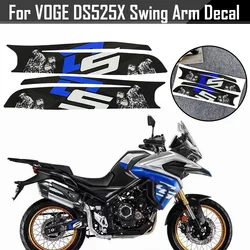For VOGE DS525X ds525x Motorcycle Swing Arm Sticker Motor Bike Rotating Shaft Swingarm Frosted Protective Decal Accessories