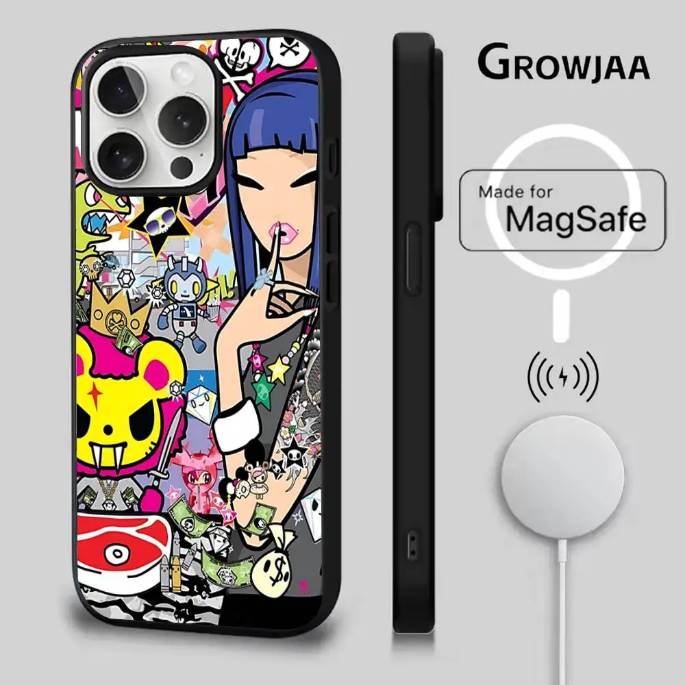 일본 T-Tokidokis 아이폰 케이스 (아이폰 17,16,15,14,13,12,11,Pro,Max,Plus,Mini,SE4,E) 마그네틱 맥세이프 무선 충전 지원