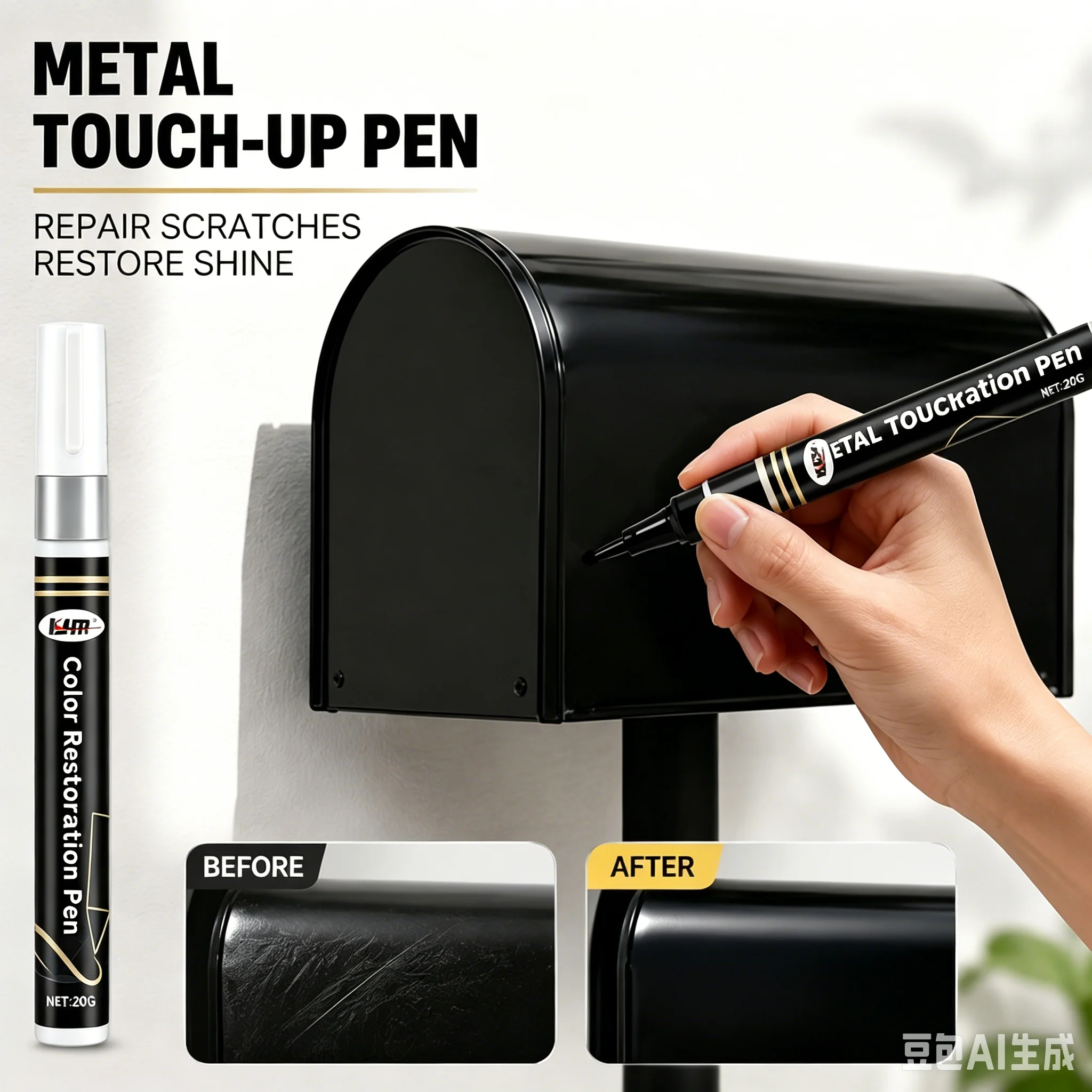 Multi Scene Metal Touch-Up Pen Surface Scratch Repair Paint Restoration Pen For Camera Car Faucet Mailbox Hardware Quick Renew