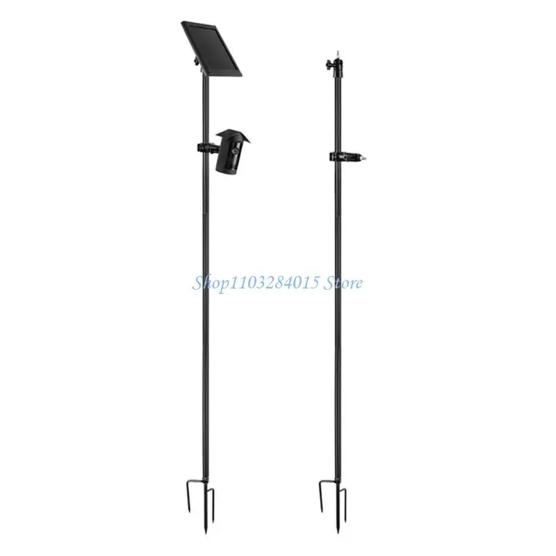 R6FF Heavy Duty Adjustable Security Camera Base With Ground Spikes For Outdoor Monitoring
