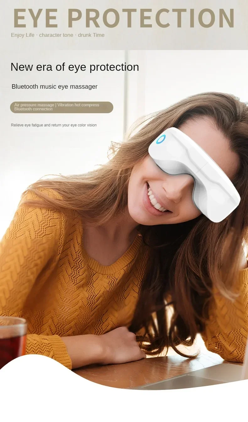 

Eye Protector 210 Pneumatic Eye Massager Vibrating Eye Massager Bluetooth Hot Compress Eye Massage