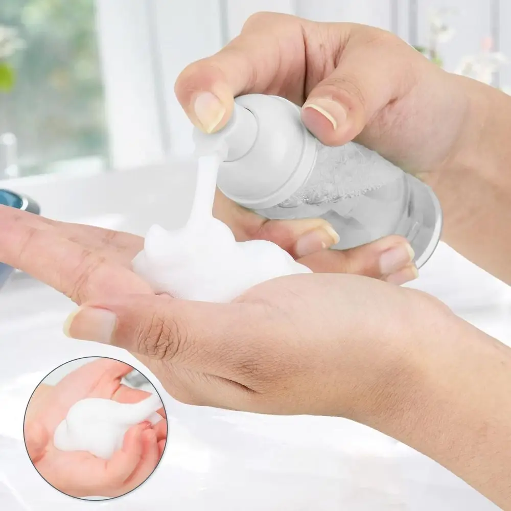 Portable 30/50ml Foam Pump Bottle Clear Plastic Empty Bottle Empty Soap Bottle Cosmetics Packaging