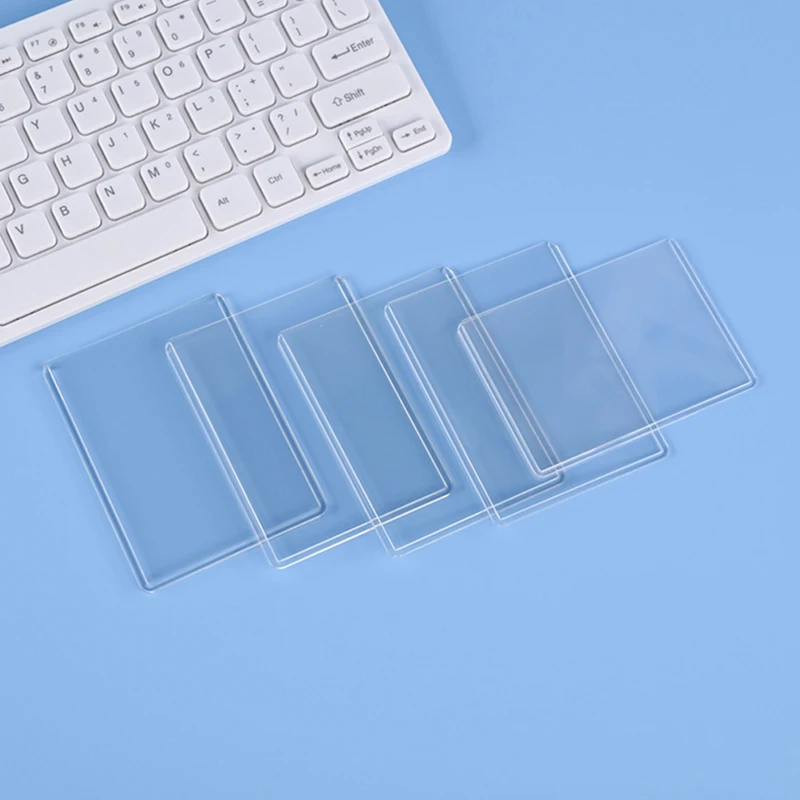 Idol Photo Game Card Protector, Toploader DIY Star Card, Clear HD PVC Slot, Baseball e Football Game Cards