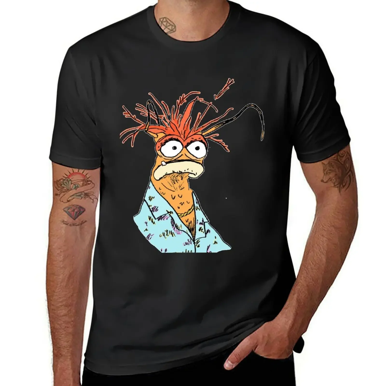 pepe the king prawn T-Shirt graphic t shirts customs tees vintage t shirts black t shirts for men