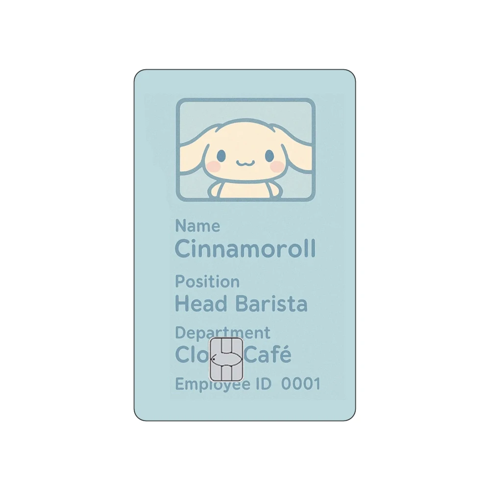 ملصقات كارتونية لطيفة لبطاقة الائتمان هالو كيتي ملصقات كورومي ميلودي غير لامعة مناسبة لبطاقة بنك VISA JCB وبطاقة Mastercard #4