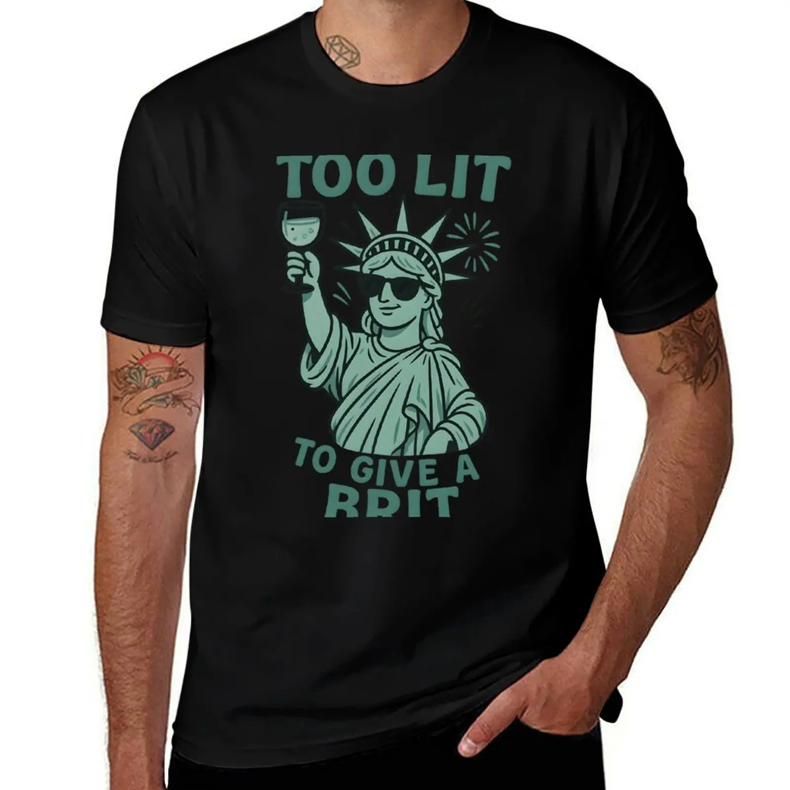 

Too Lit to Give a Brit T-Shirt gifts for boyfriend Clothing sweat blue archive mens graphic t-shirts