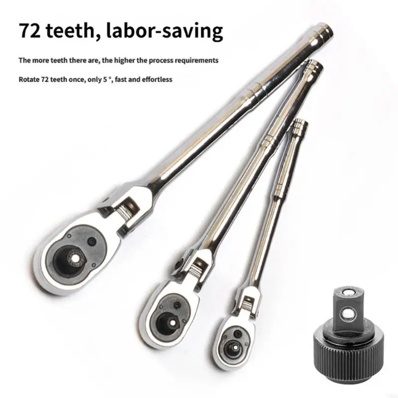 

10Pcs Long Handle Adjustable Head Tool Set For Tight Areas Featuring 180 Degree Movement And Fast Release System Y5GB