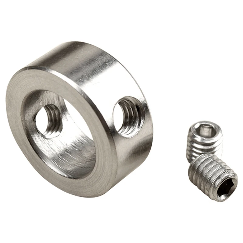 8PCS Set Adjustable Positioner Limit Ring Hex Wrench Tighten The Stopper Set Screws Woodworking Tool Stainless Steel