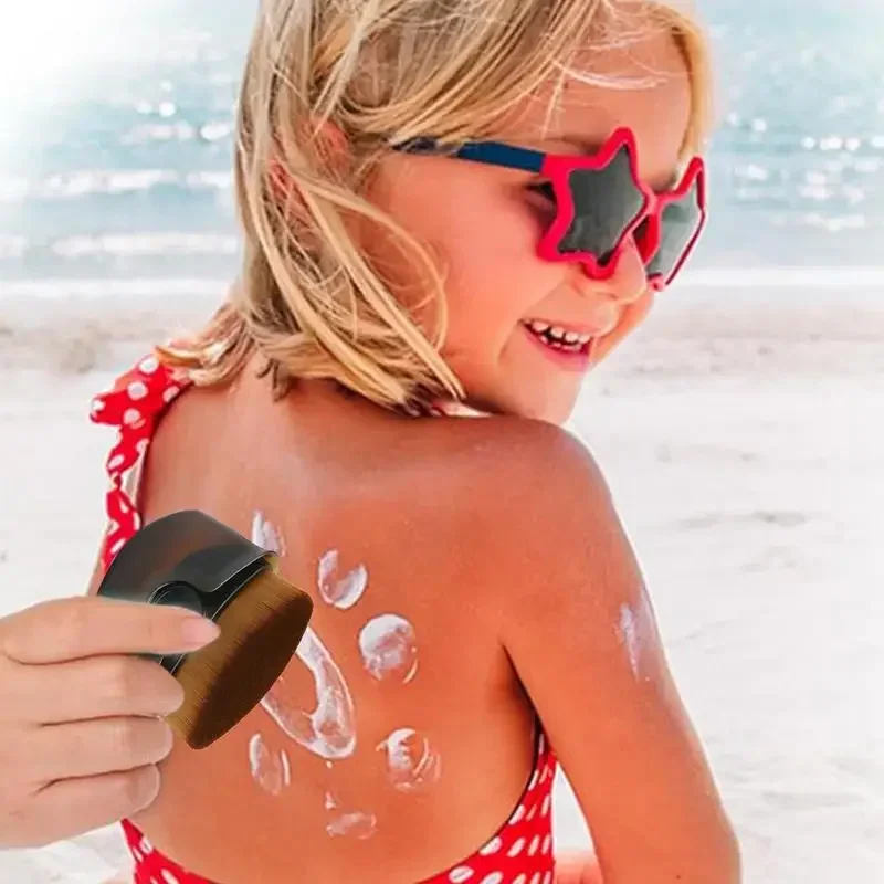 Zonnebrandcrème Applicator Sunblock Buddy Brush met beschermende doppen Sun Lotion Applicator Bruiningscrème Make-upborstel Cadeau voor kinderen