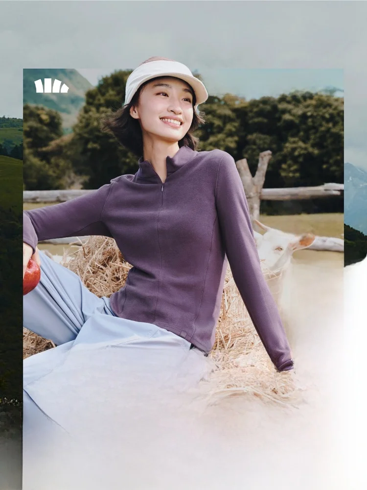 

Женская футболка с длинным рукавом и молнией, облегающая, для активного отдыха, повседневная, мягкая, удобная, дышащая, антистатическая, с защитой от УФ-излучения