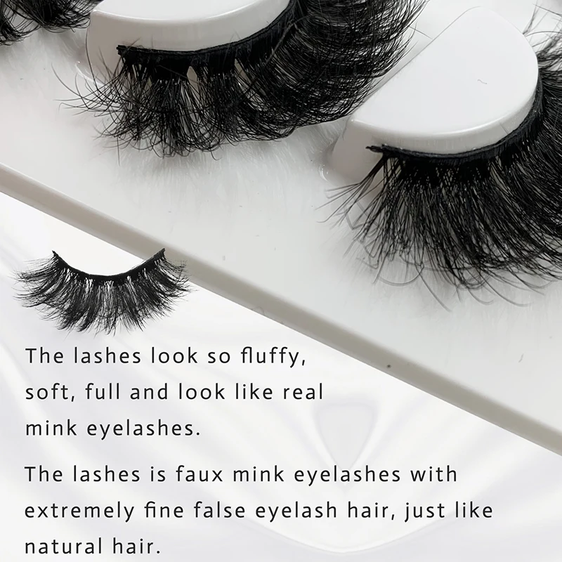 5 Pairs Mink Eyelashes 3D Fluffy Dramatic Volume False Eyelashes Thick Long Lashes Extension Make Up Wholesale Maquiagem